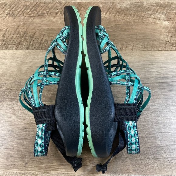 Chaco ZX/3 Classic Sandals Womens Sz 6 Light Teal Green Blue Water Hiking Shoes - Picture 6 of 8